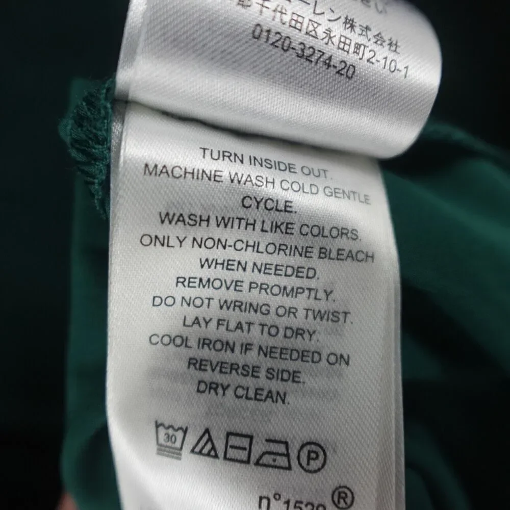 Ralph Lauren Womens Chiffon Velvet One-Shoulder Green Flowy Dress Size 8 - Picture 10 of 10